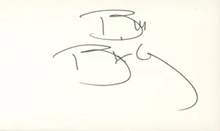 Bill Bixby autograph