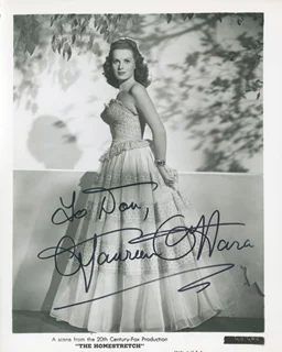 Maureen O'Hara autograph