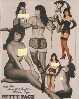 Bettie Page autograph