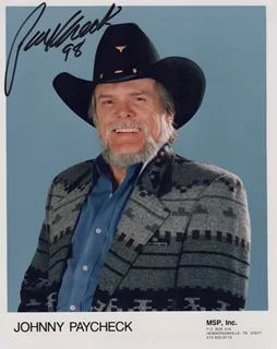Johnny Paycheck autograph