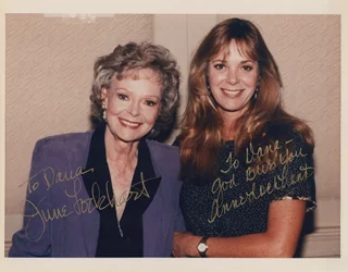 June & Anne Lockhart autograph
