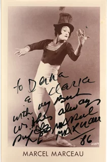 Marcel Marceau autograph