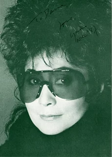 Yoko Ono autograph