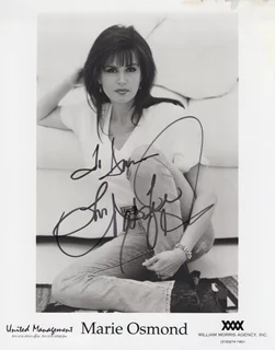 Marie Osmond autograph