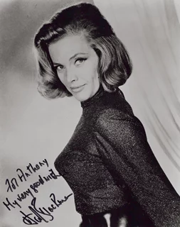 Honor Blackman autograph