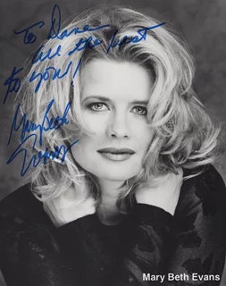 Mary Beth Evans autograph