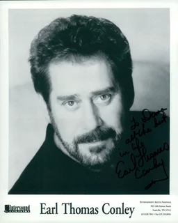 Earl Thomas Conley autograph