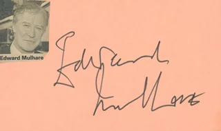 Edward Mulhare autograph