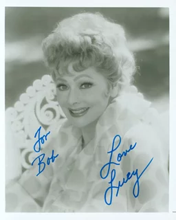 Lucille Ball autograph