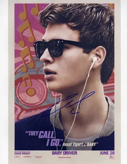 Ansel Elgort autograph
