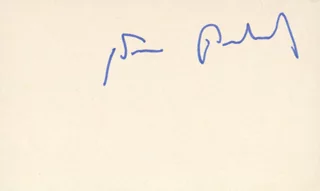 Sam Peckinpah autograph