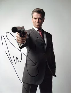 Pierce Brosnan autograph