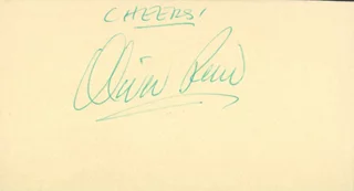 Oliver Reed autograph