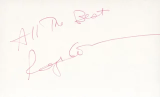 Roger Corman autograph