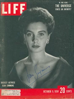 Jean Simmons autograph
