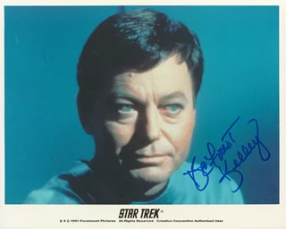 Deforest Kelley autograph