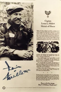 Lewis Millett autograph