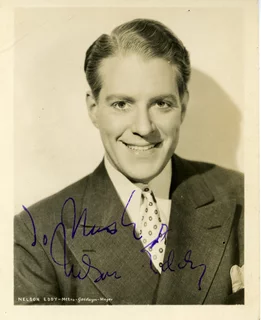 Nelson Eddy autograph