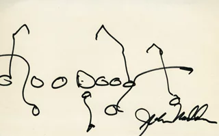 John Madden autograph