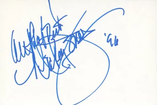 Mickey Jones autograph