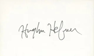 Hugh Hefner autograph
