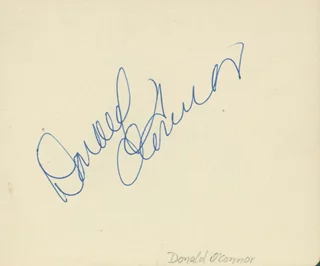Donald O'Connor autograph