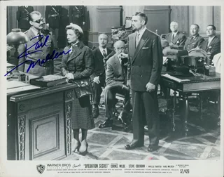 Karl Malden autograph