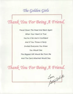 Betty White autograph