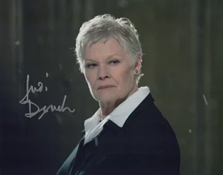 Judi Dench autograph