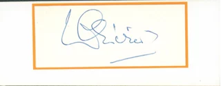 Laurence Olivier autograph