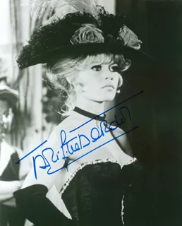 Brigitte Bardot autograph