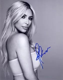 Kim Kardashian autograph