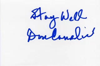 Don Cornelius autograph