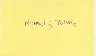Michael J. Pollard autograph