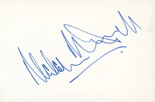 Malcolm McDowell autograph