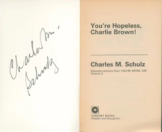 Charles Schulz autograph