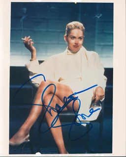 Sharon Stone autograph