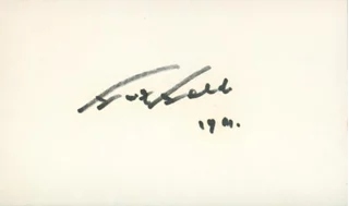 Fritz Feld autograph