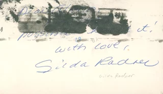 Gilda Radner autograph