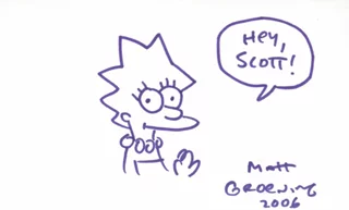 Matt Groening autograph