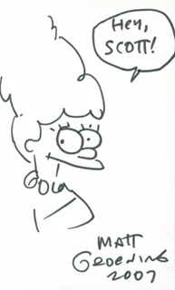 Matt Groening autograph