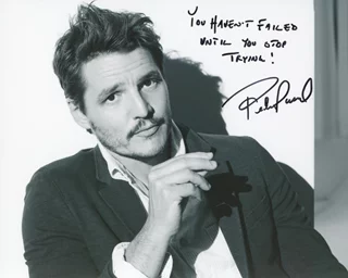 Pedro Pascal autograph