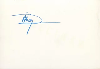 Prince Rainier autograph