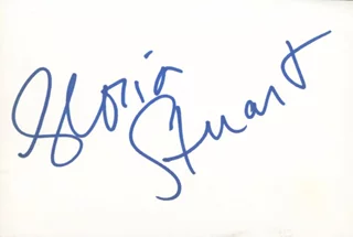Gloria Stuart autograph