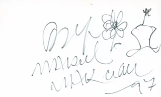 Marcel Marceau autograph