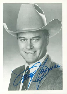Larry Hagman autograph
