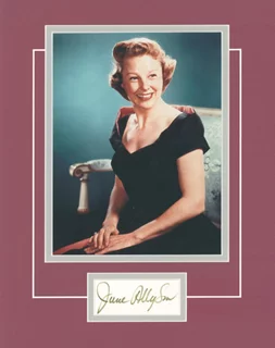 June Allyson autograph