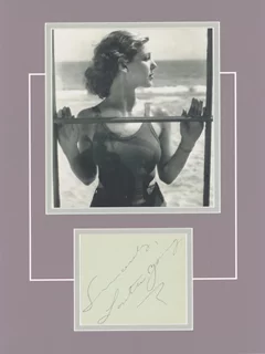 Loretta Young autograph