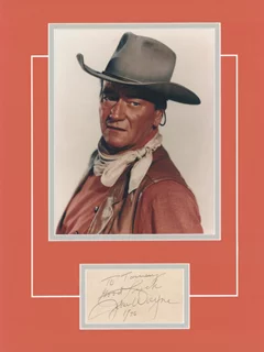 John Wayne autograph