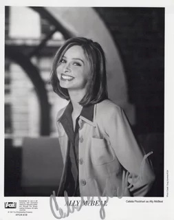 Calista Flockhart autograph